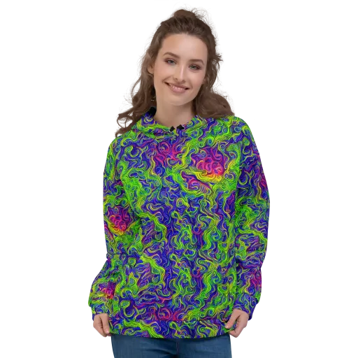 Cosmic Contour on a Hoodie