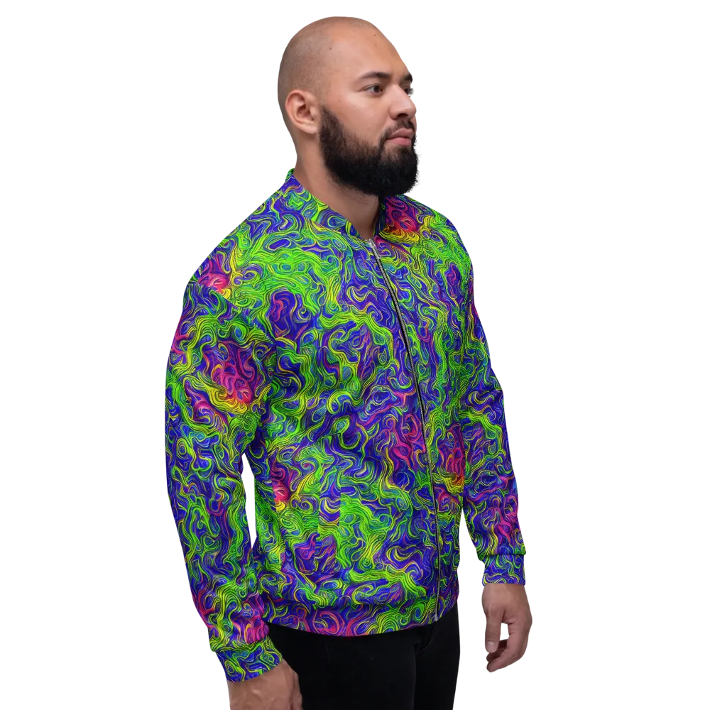 Cosmic Contour on Bomber Jacket — Right