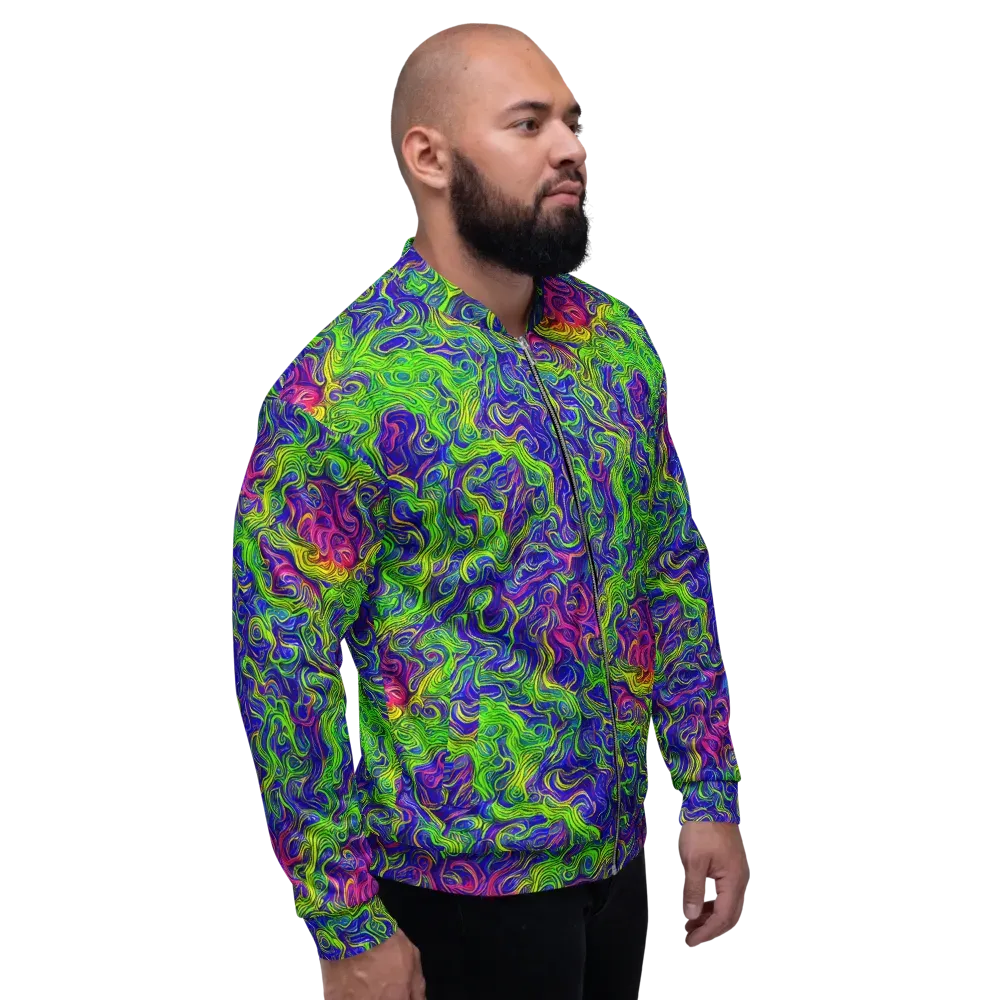 Cosmic Contour on Bomber Jacket — Right