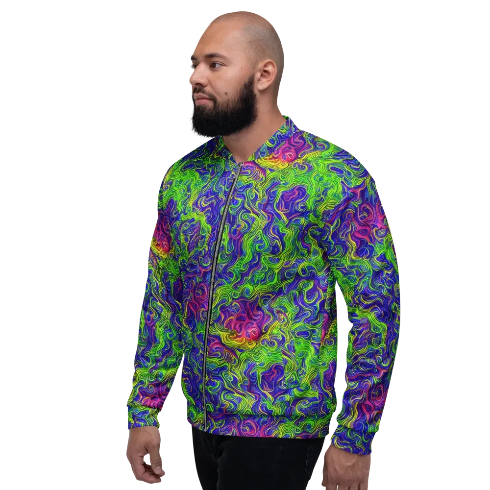 Cosmic Contour on Bomber Jacket — Left