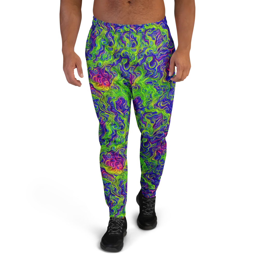 Cosmic Contour on Men's Joggers — Front
