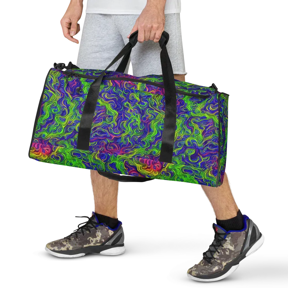 Cosmic Contour on Duffle Bag — Front