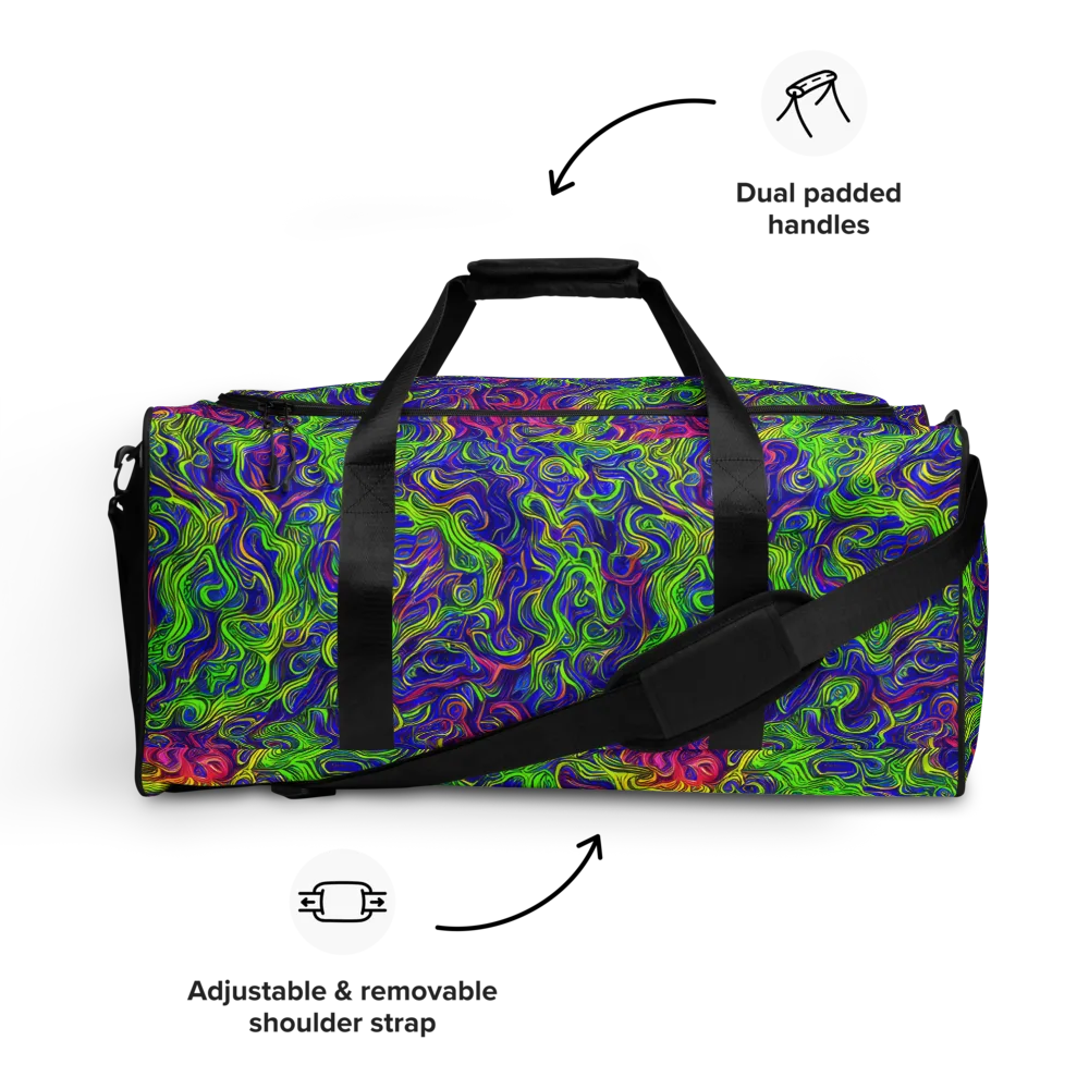 Cosmic Contour on Duffle Bag — Front