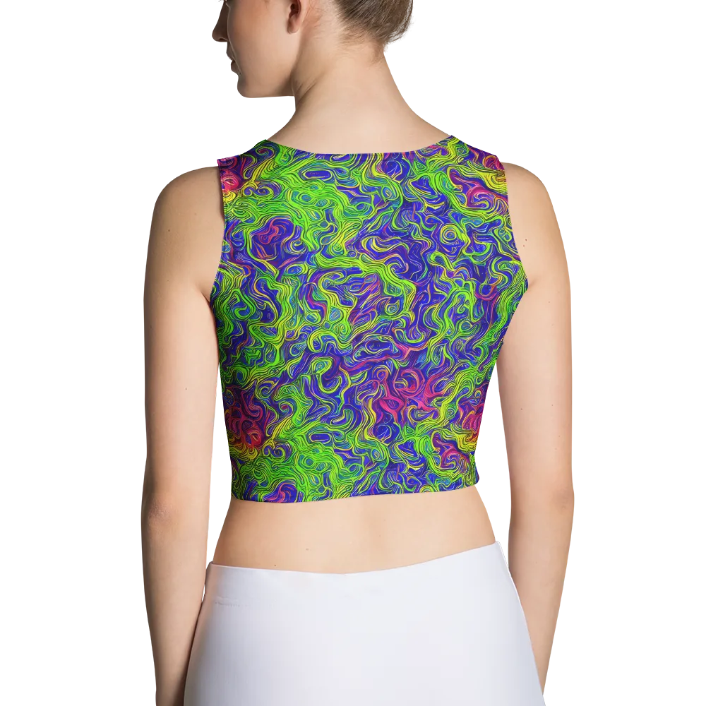 Cosmic Contour on Crop Top — Back
