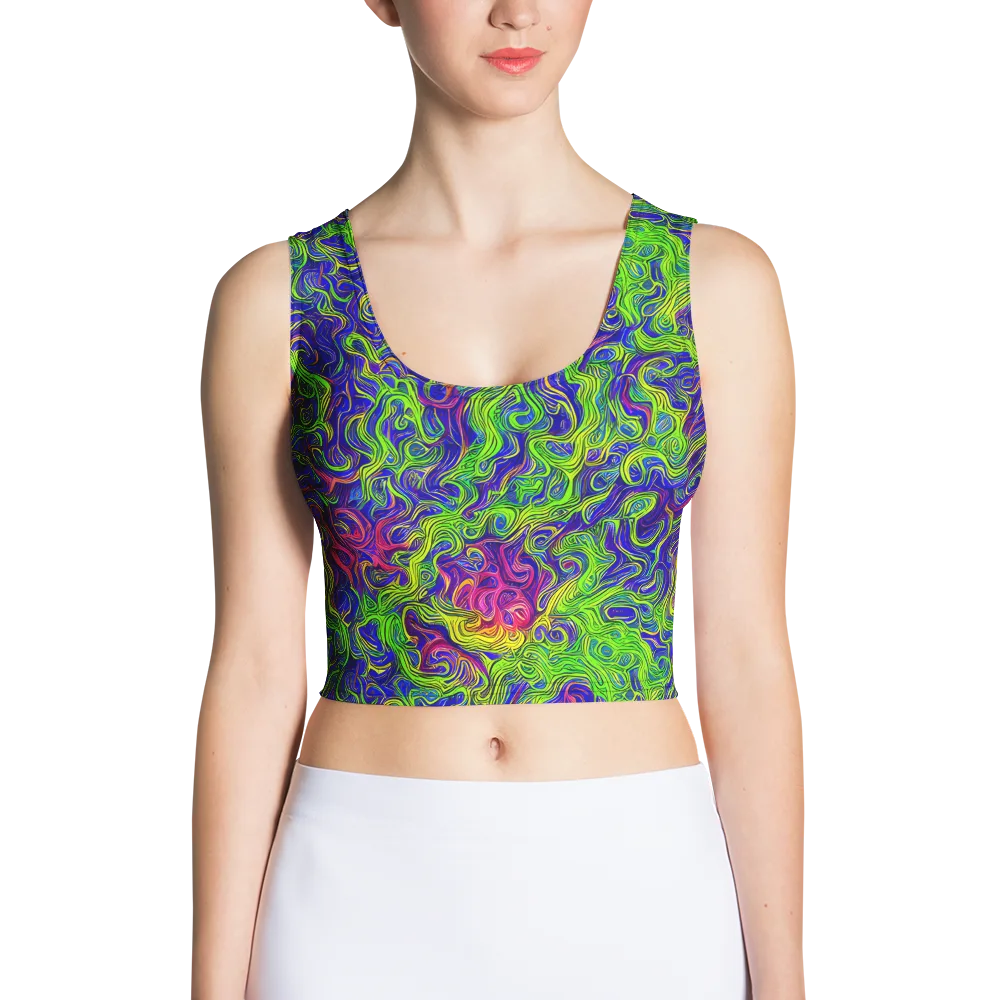 Cosmic Contour on Crop Top — Front