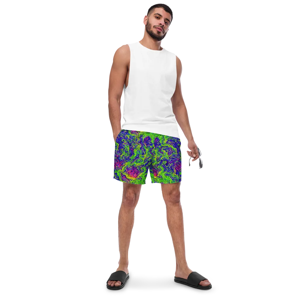 Cosmic Contour on Swim Trunks — Front