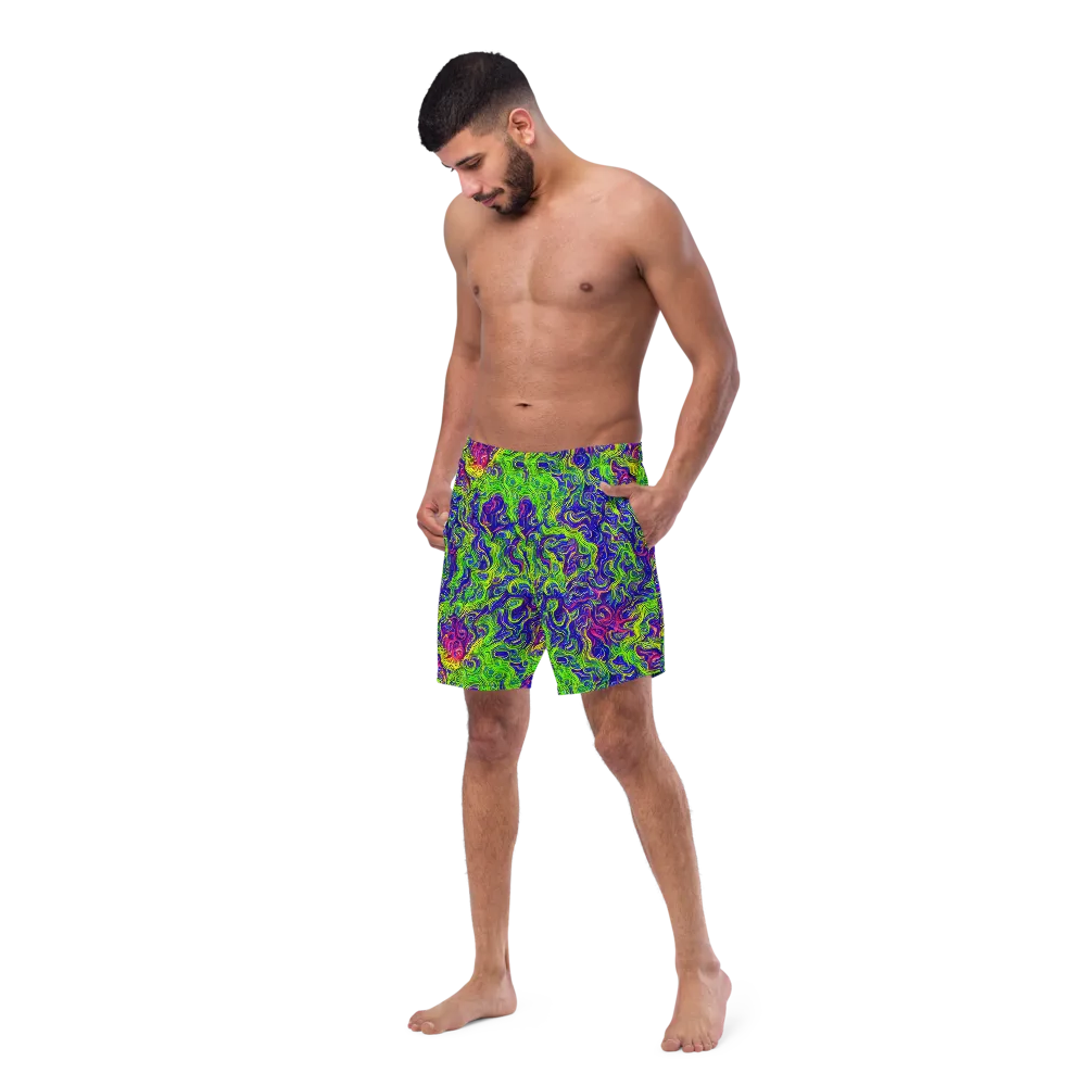 Cosmic Contour on Swim Trunks — Left Front