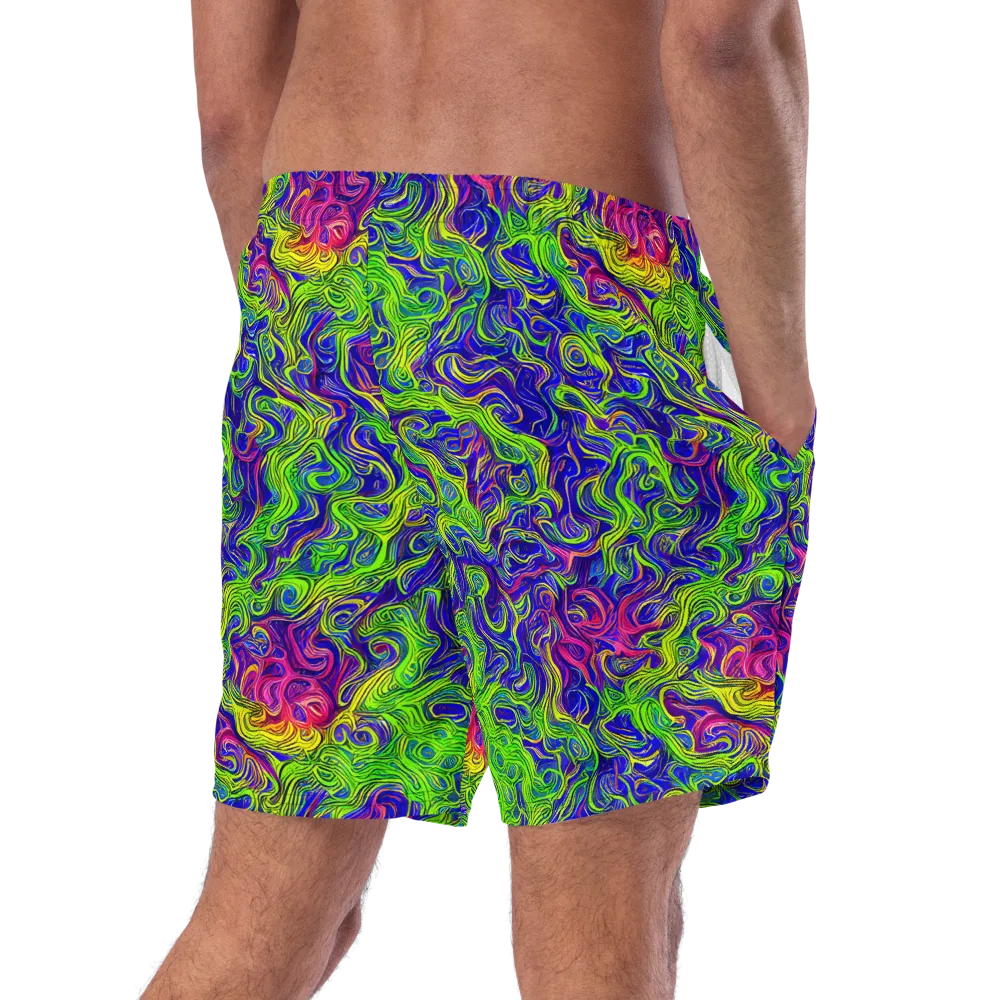 Cosmic Contour on Swim Trunks — Right Back