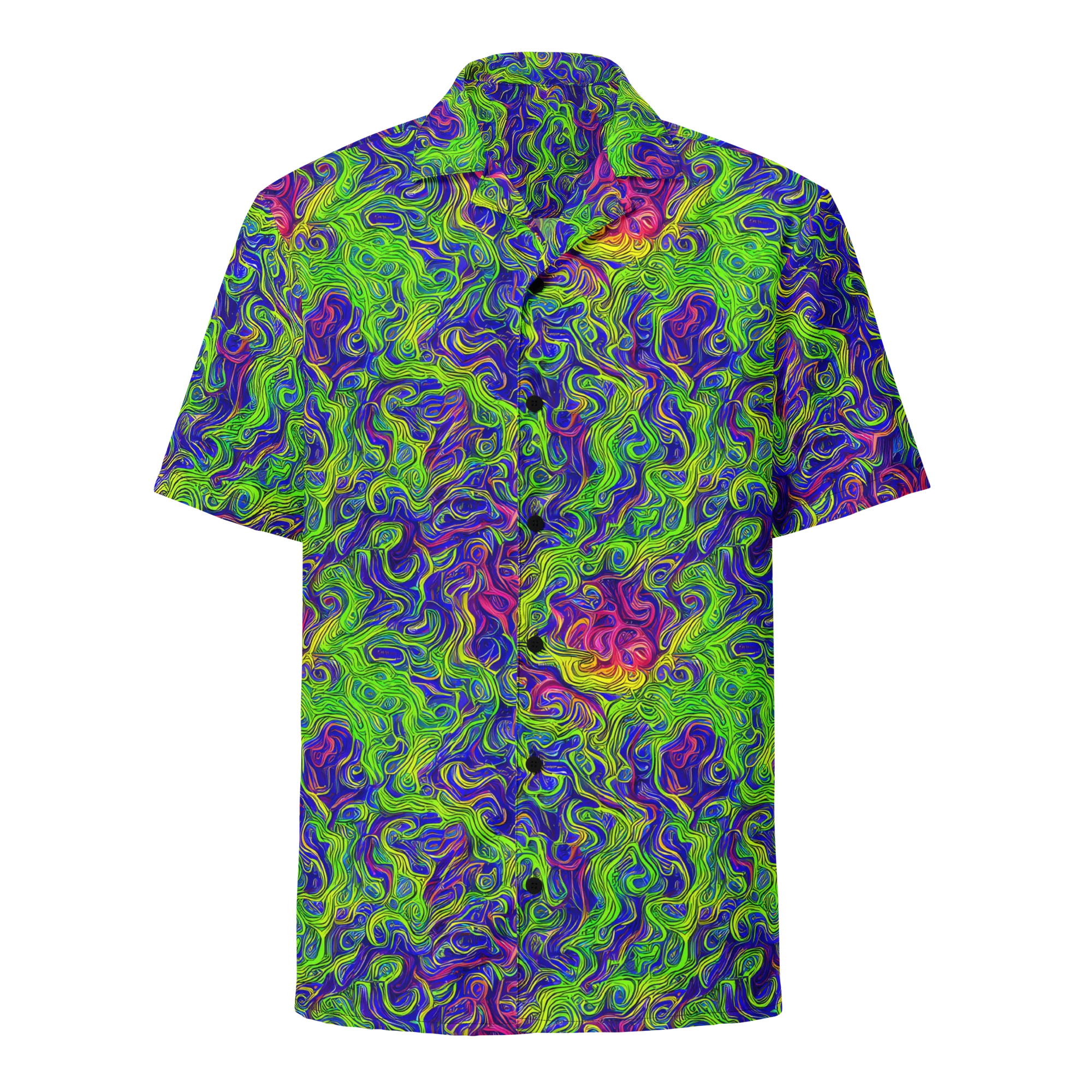 Cosmic Contour on Button Shirt — Front