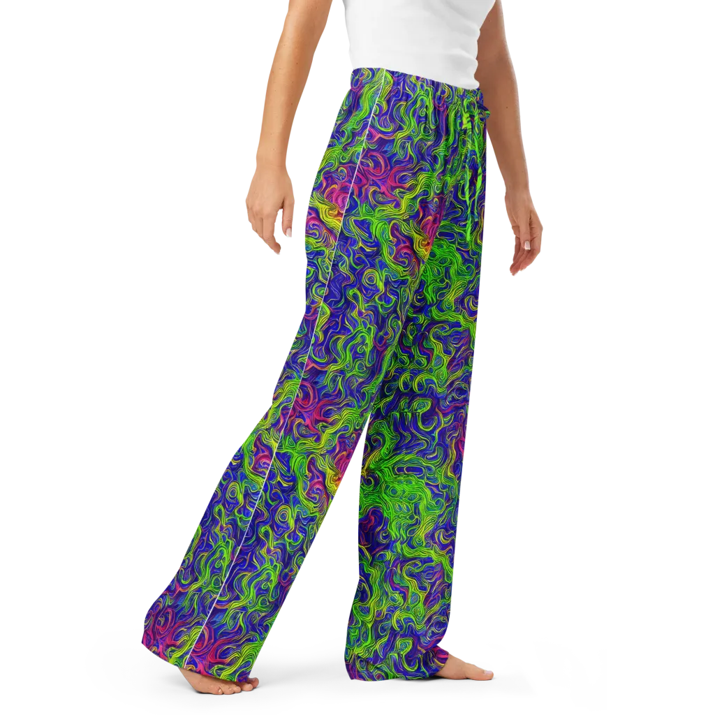 Cosmic Contour on Women's Pajama Pants — Right Front