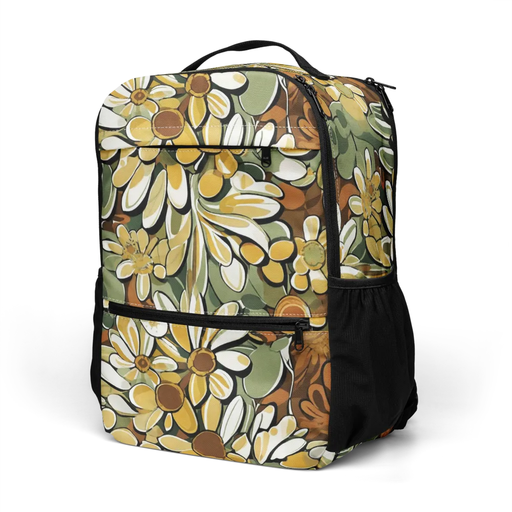 Golden Garden on Utility Backpack — Left Front