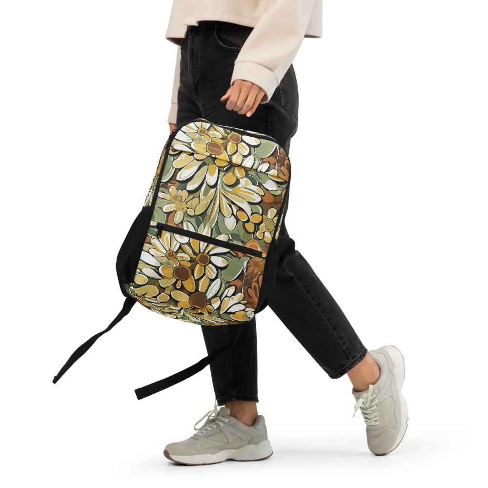 Golden Garden on Utility Backpack — Front