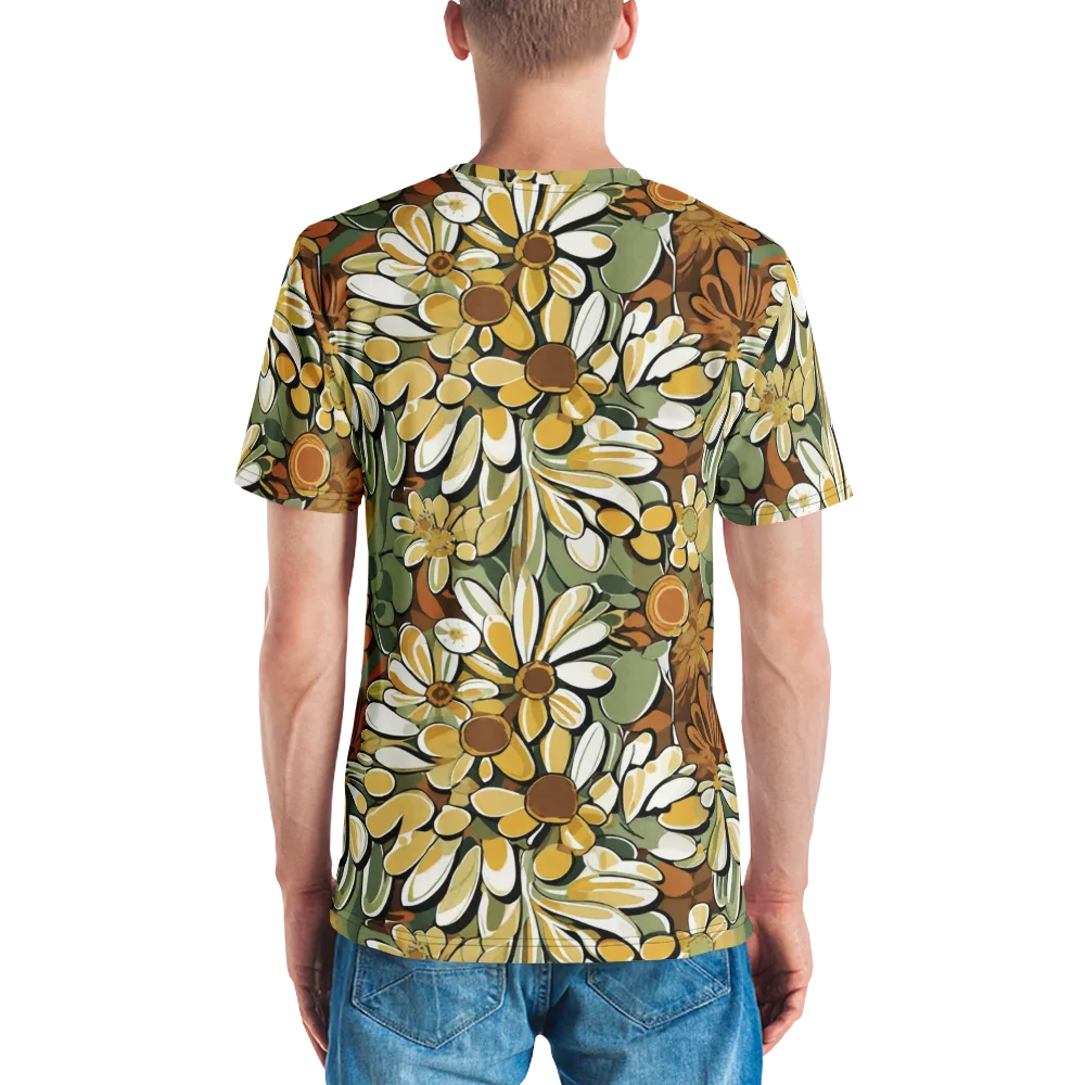 Golden Garden on Men's Crew Neck T-Shirt — Back