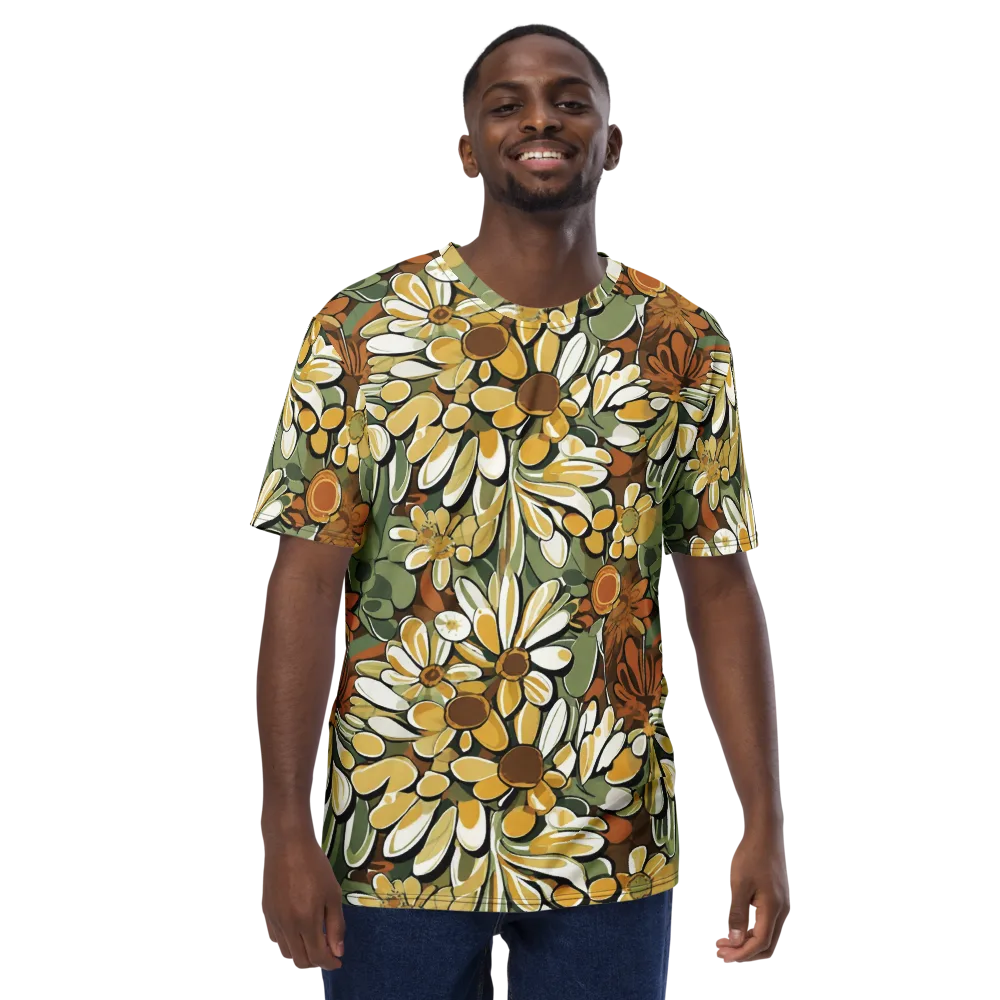 Golden Garden on Men's Crew Neck T-Shirt — Front
