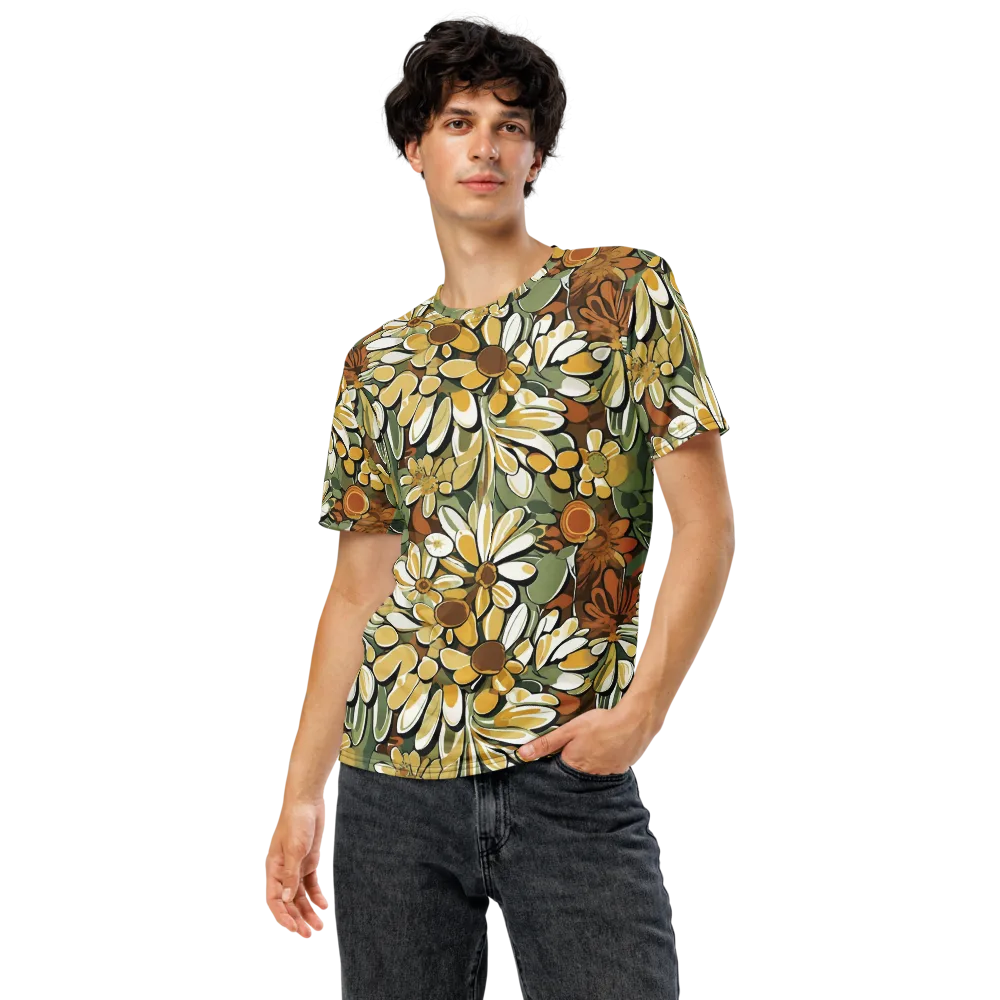 Golden Garden on Men's Crew Neck T-Shirt — Front