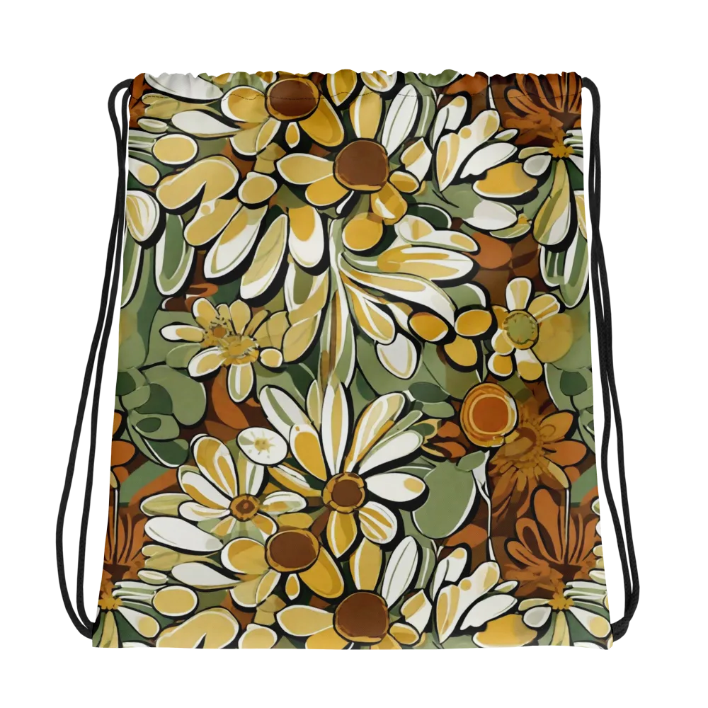 Golden Garden on Drawstring Bag — Photo