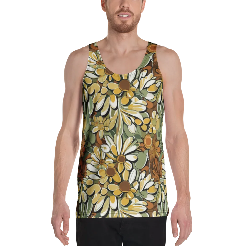 Golden Garden on Men's Tank Top — Front