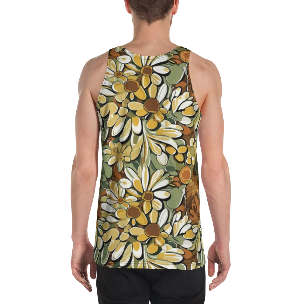 Golden Garden on Men's Tank Top — Back