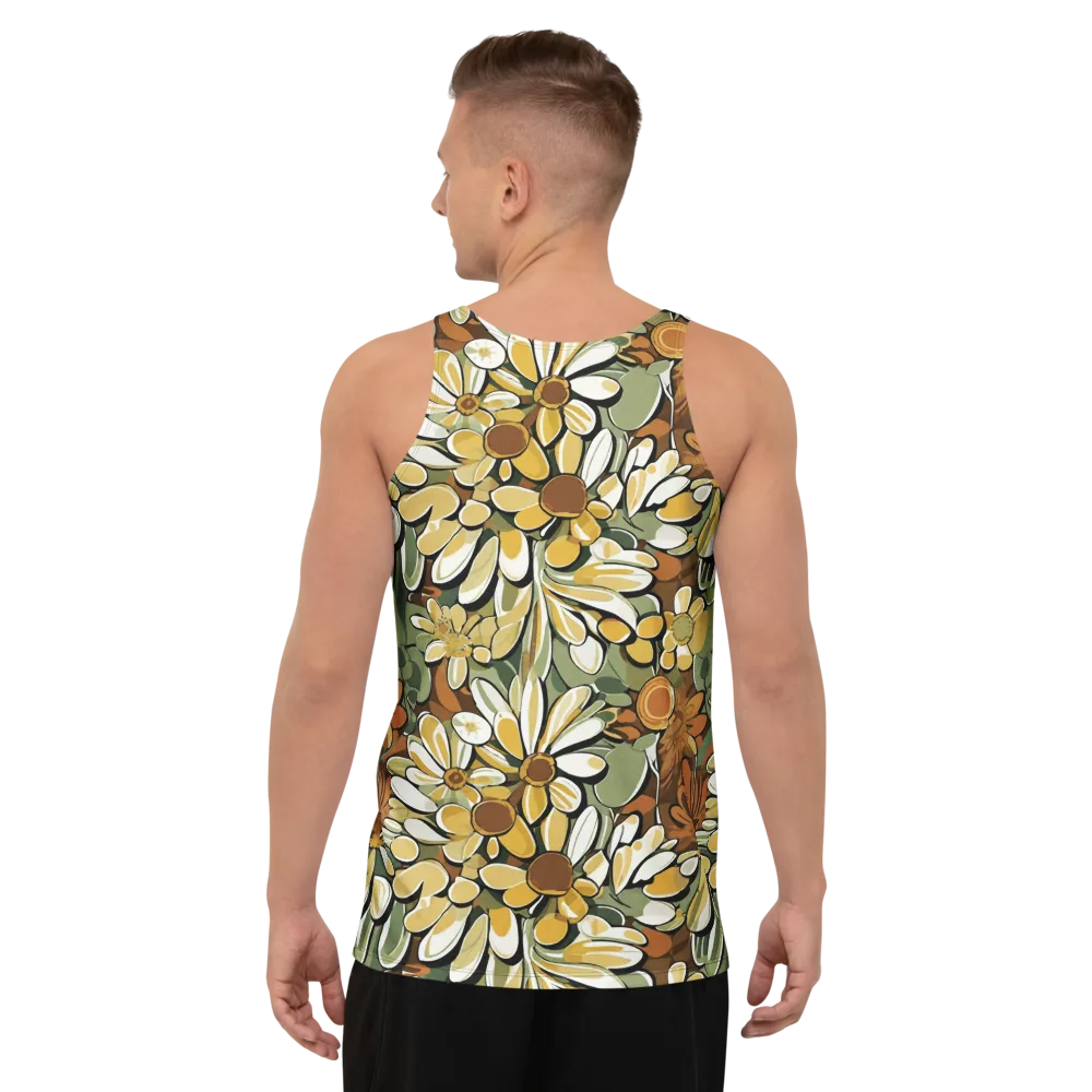 Golden Garden on Men's Tank Top — Back