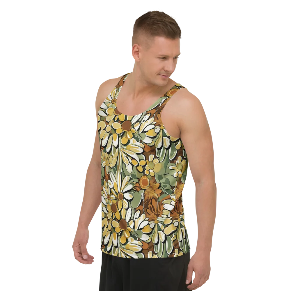 Golden Garden on Men's Tank Top — Left Front