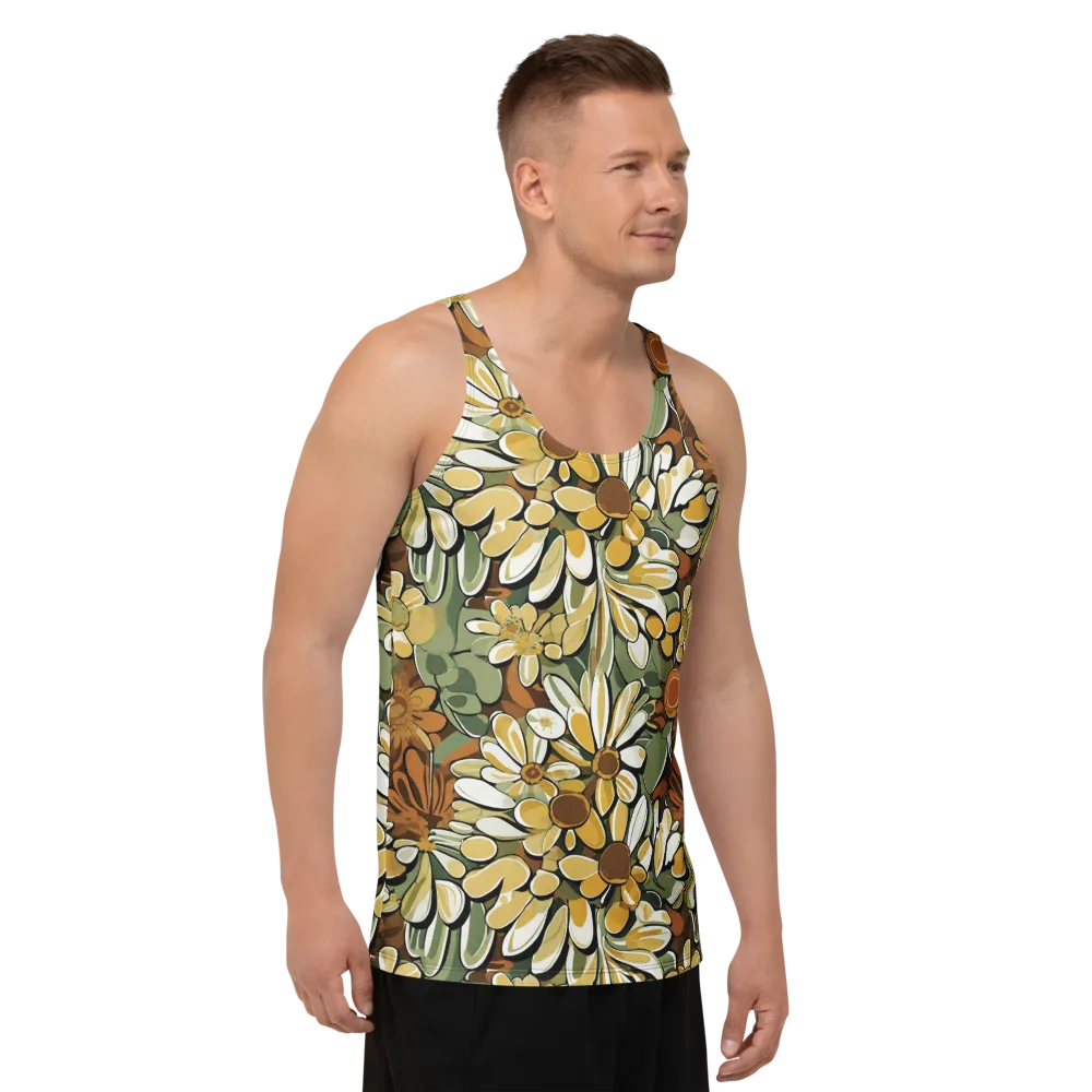 Golden Garden on Men's Tank Top — Right Front