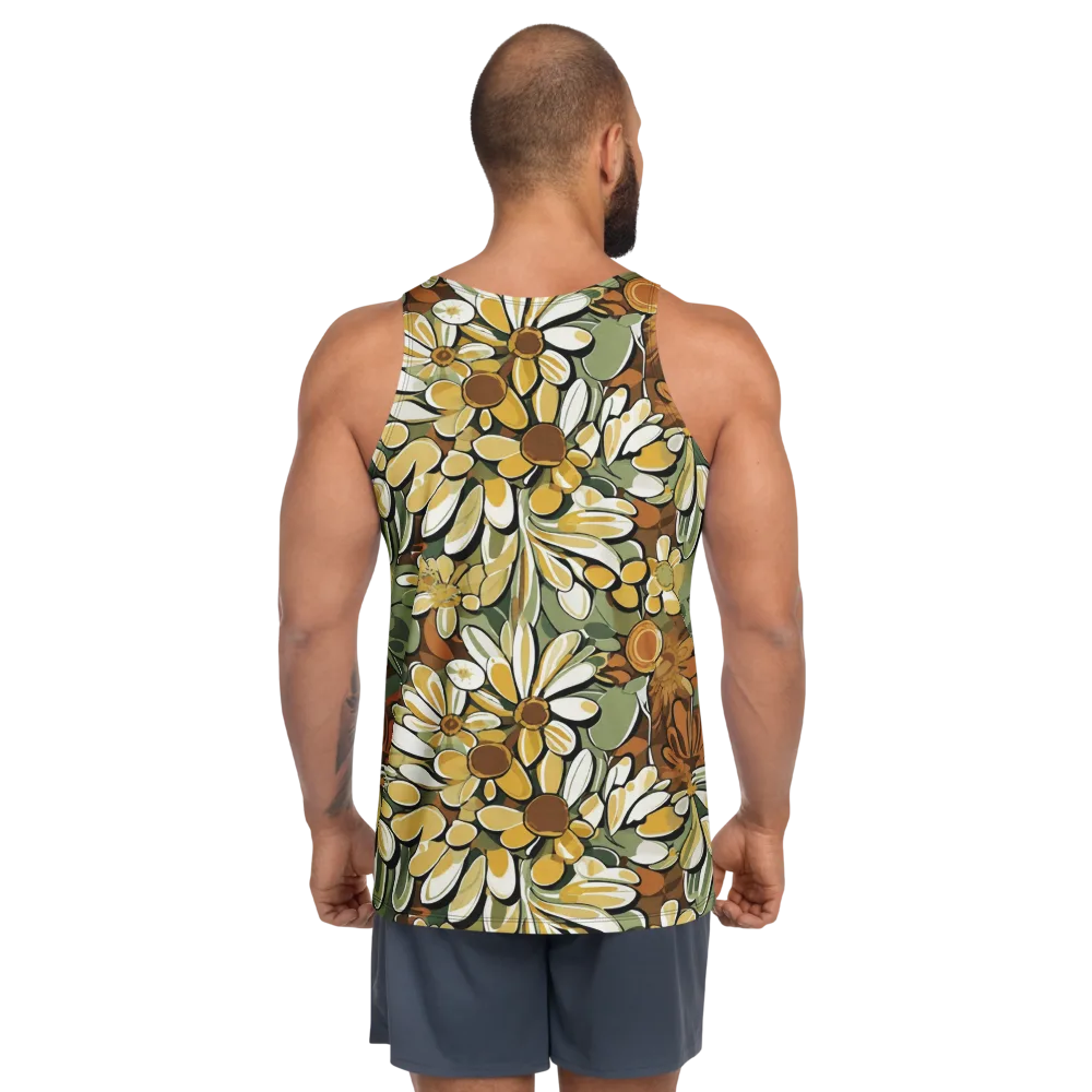 Golden Garden on Men's Tank Top — Back