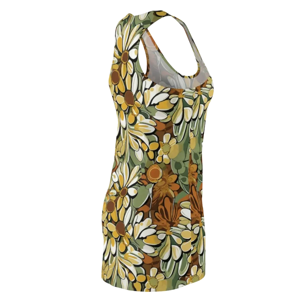 Golden Garden on Racerback Dress — Back Side