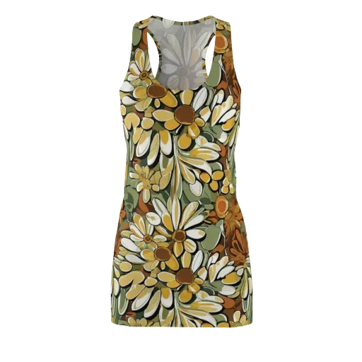 Golden Garden on a Racerback Dress