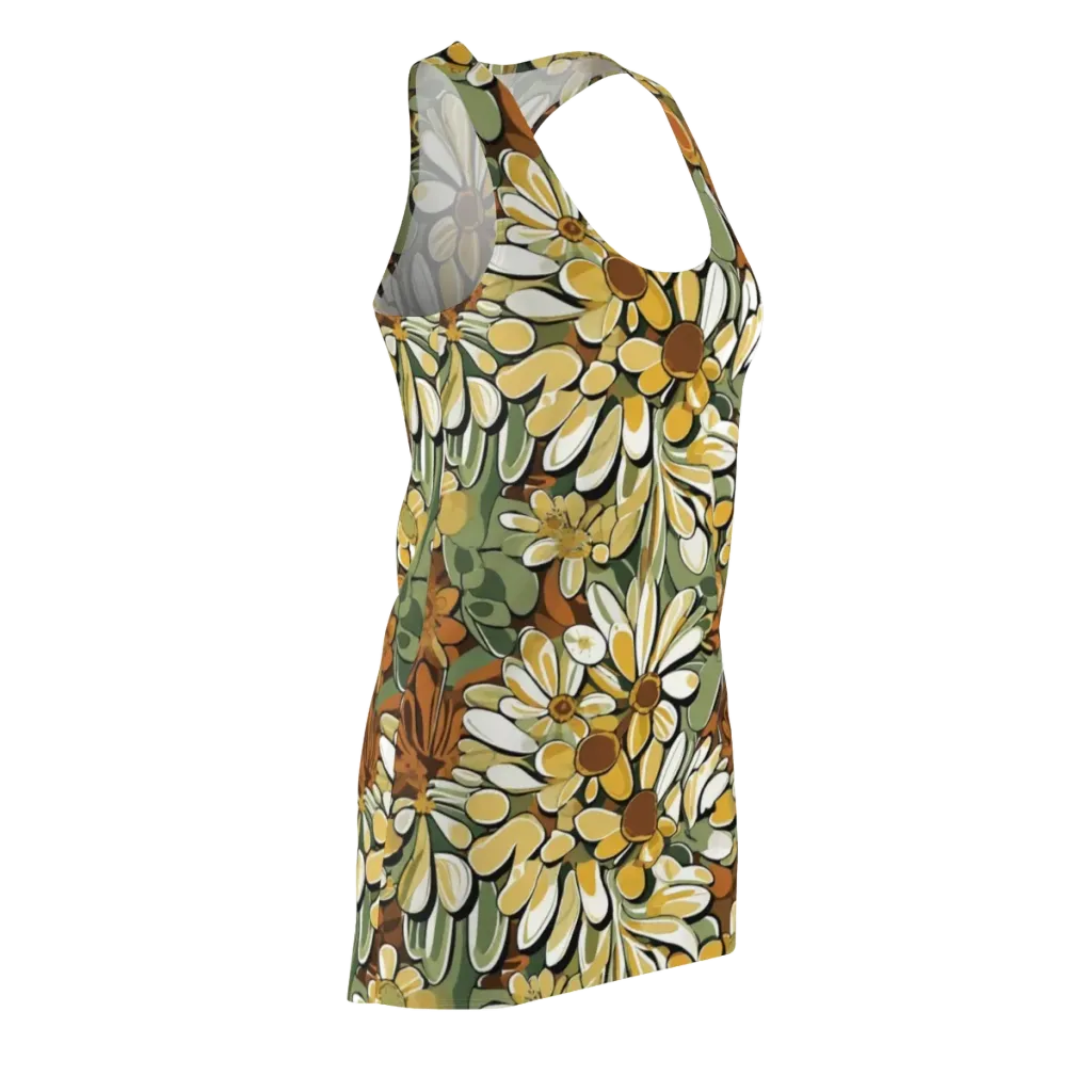 Golden Garden on Racerback Dress — Front Side