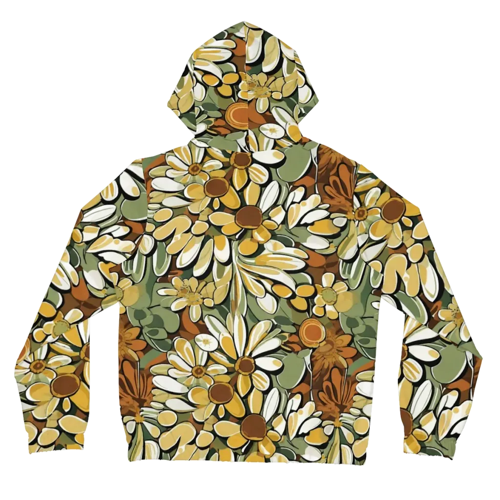 Golden Garden on Women's Full-Zip Hoodie — Back