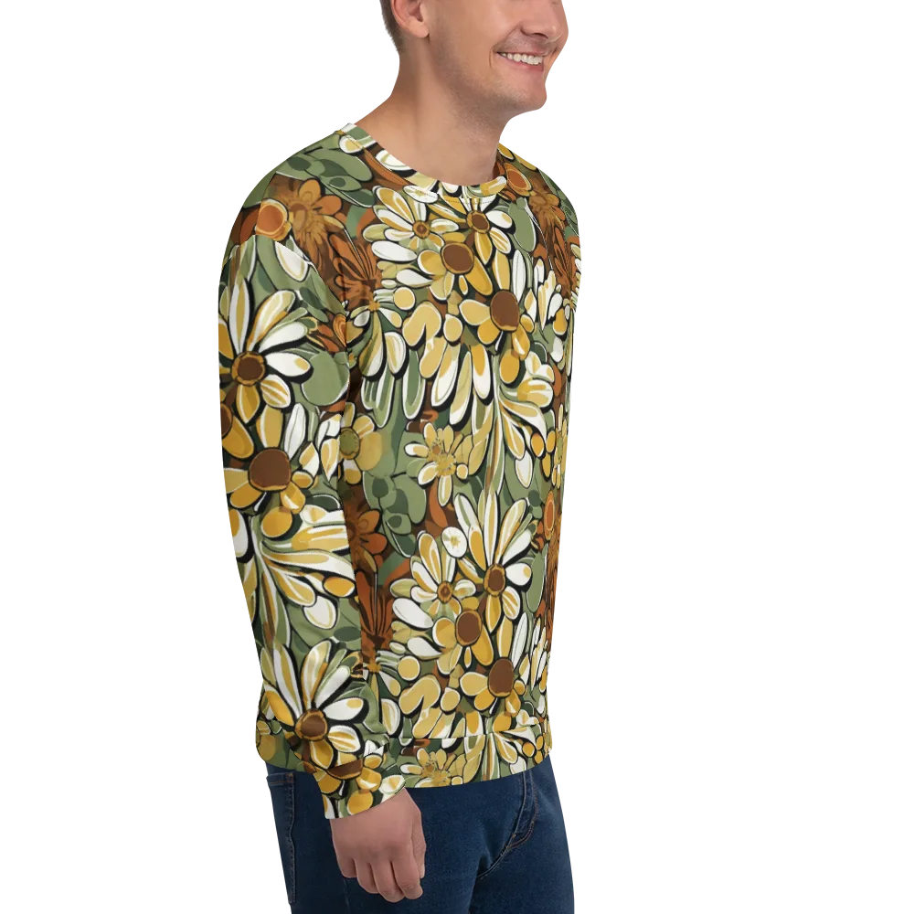 Golden Garden on Sweatshirt — Right Front