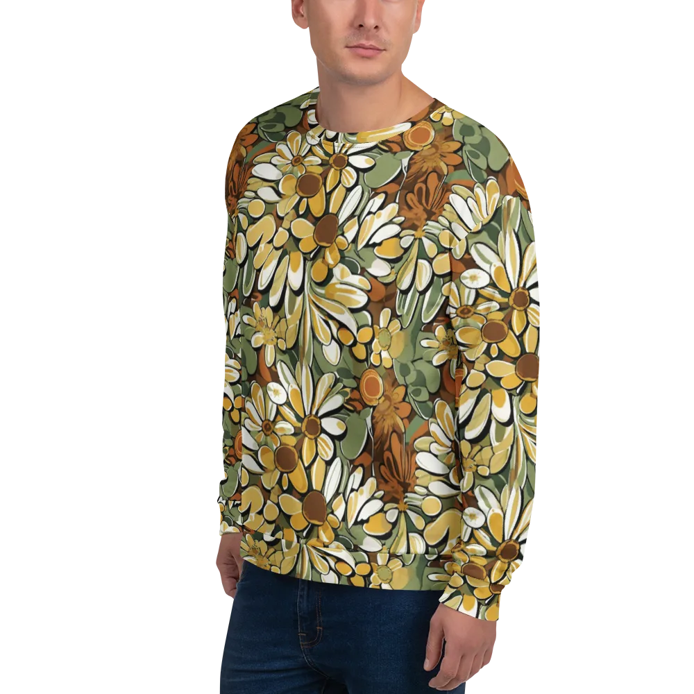 Golden Garden on Sweatshirt — Left Front