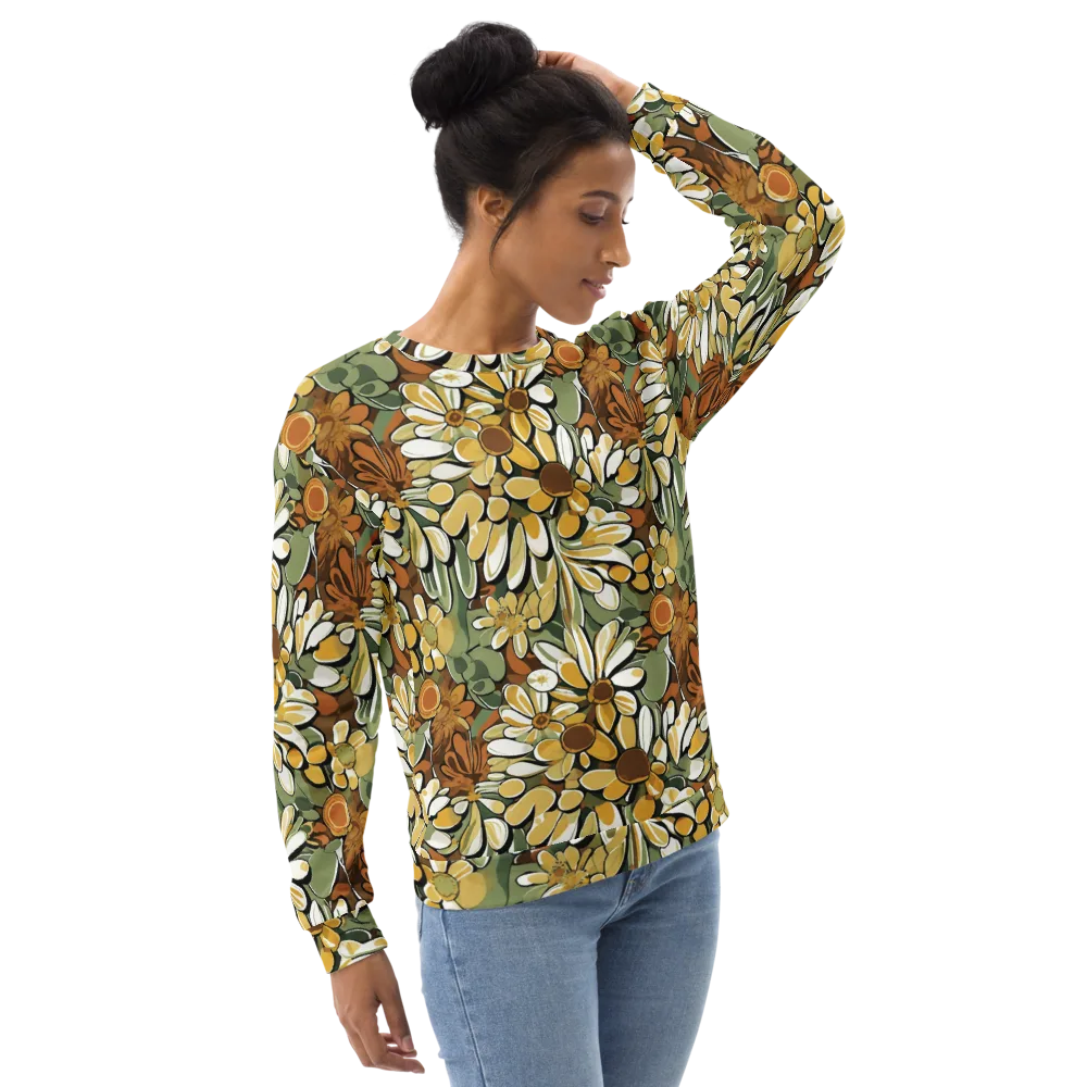 Golden Garden on Sweatshirt — Right Front