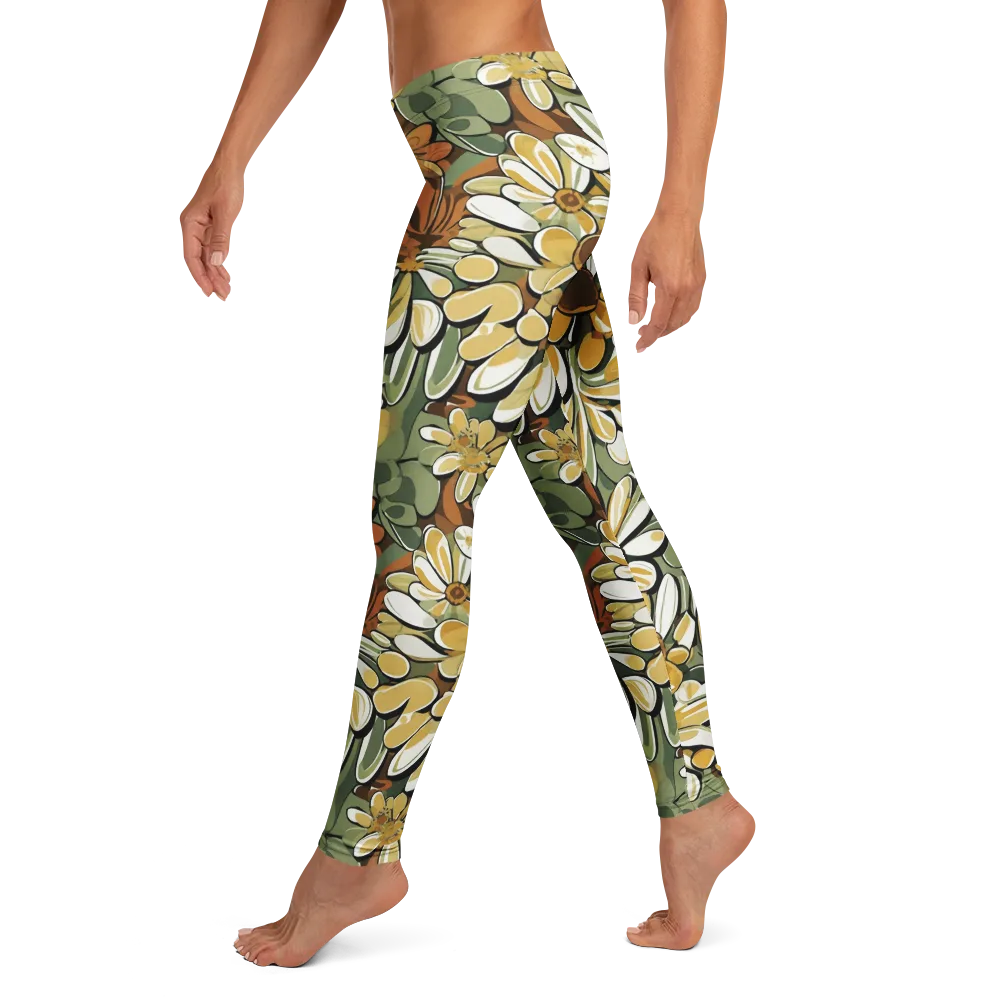 Golden Garden on Leggings — Left