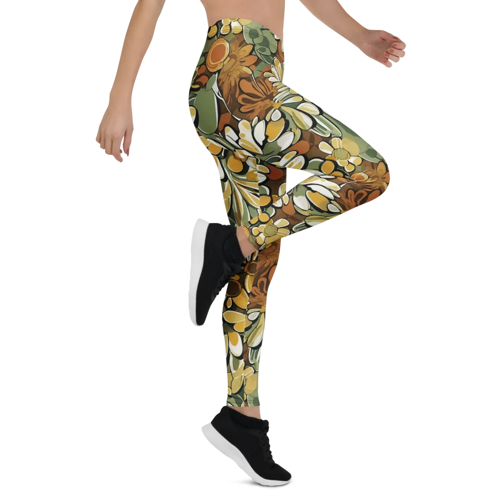 Golden Garden on Leggings — Right