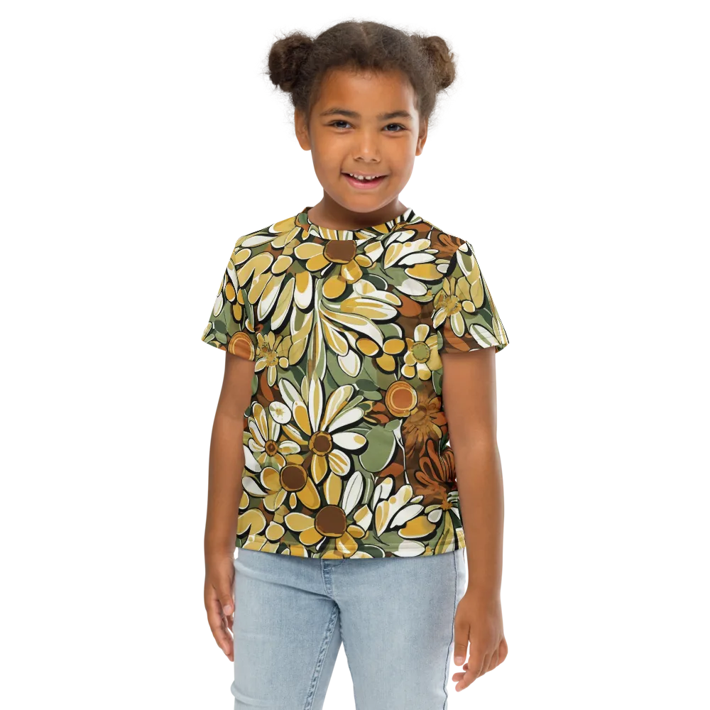 Golden Garden on Kids Crew Neck T-Shirt — Front