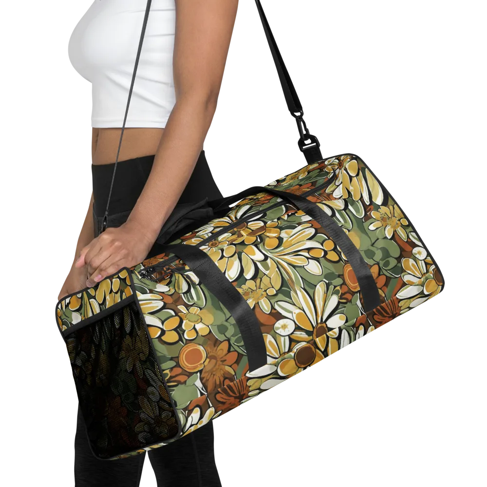 Golden Garden on Duffle Bag — Front