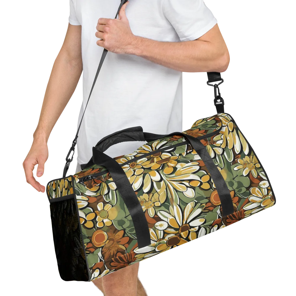 Golden Garden on Duffle Bag — Right Front