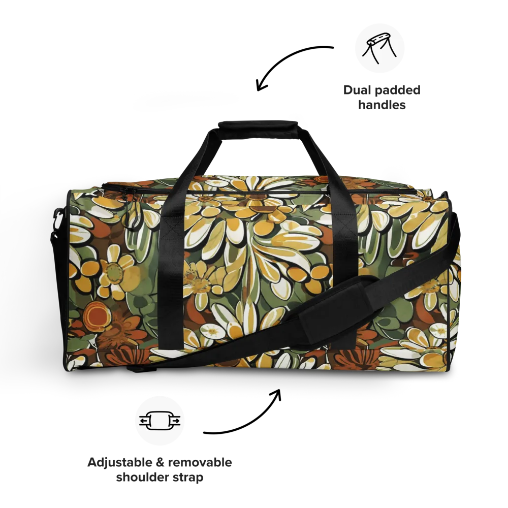 Golden Garden on Duffle Bag — Front