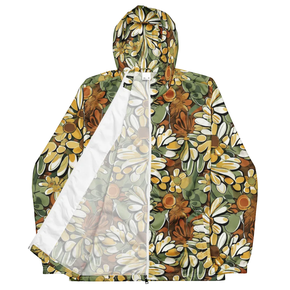 Golden Garden on Men's Windbreaker — Front