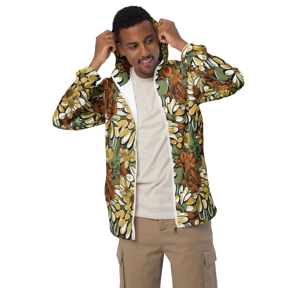 Golden Garden on Men's Windbreaker — Front