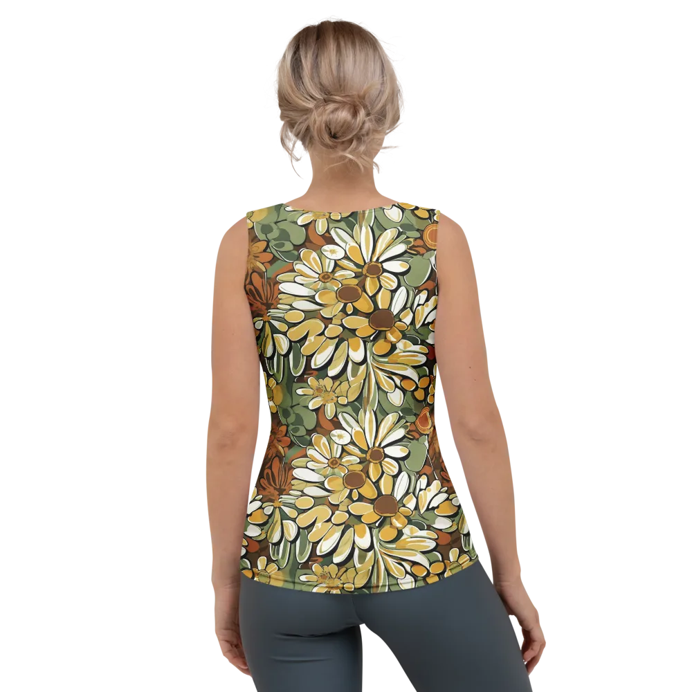 Golden Garden on Women's Tank Top — Back