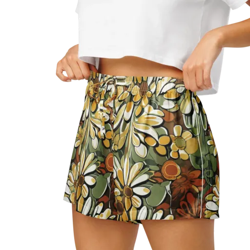 Golden Garden on a Women's Pajama Shorts