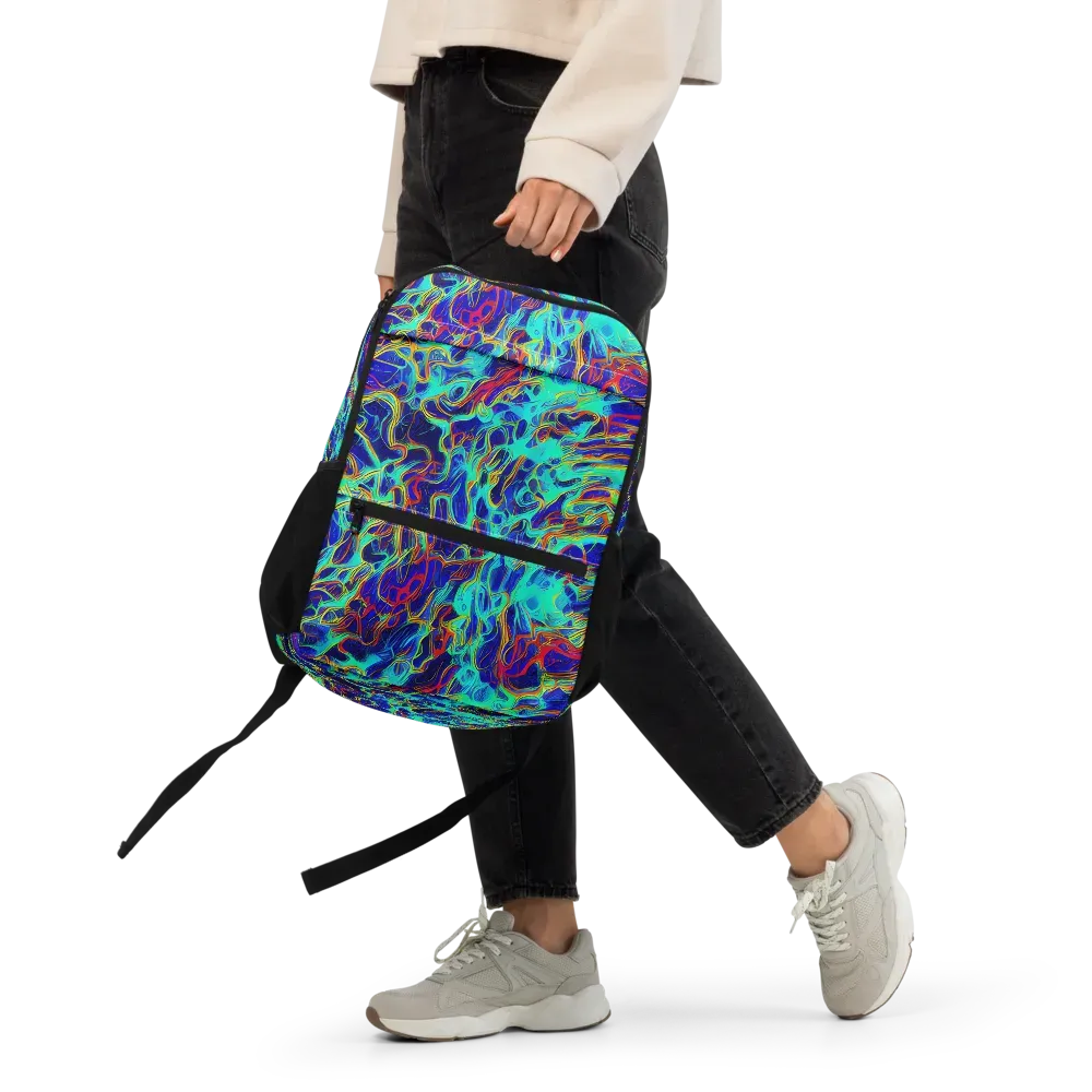 The Electric Deep on Utility Backpack — Front