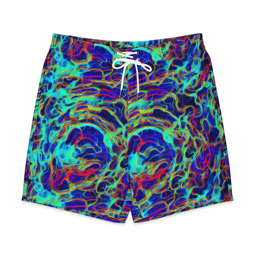 The Electric Deep on Men's Board Shorts — Front