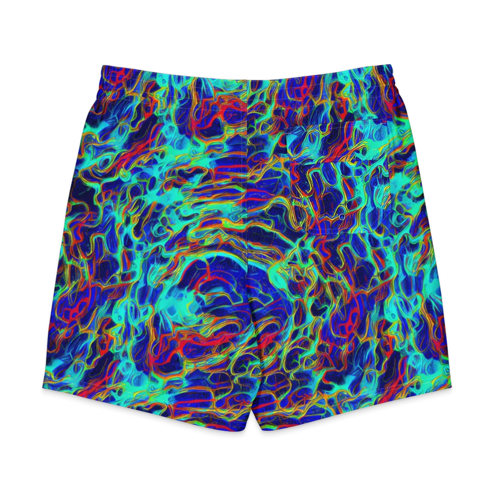 The Electric Deep on Men's Board Shorts — Back