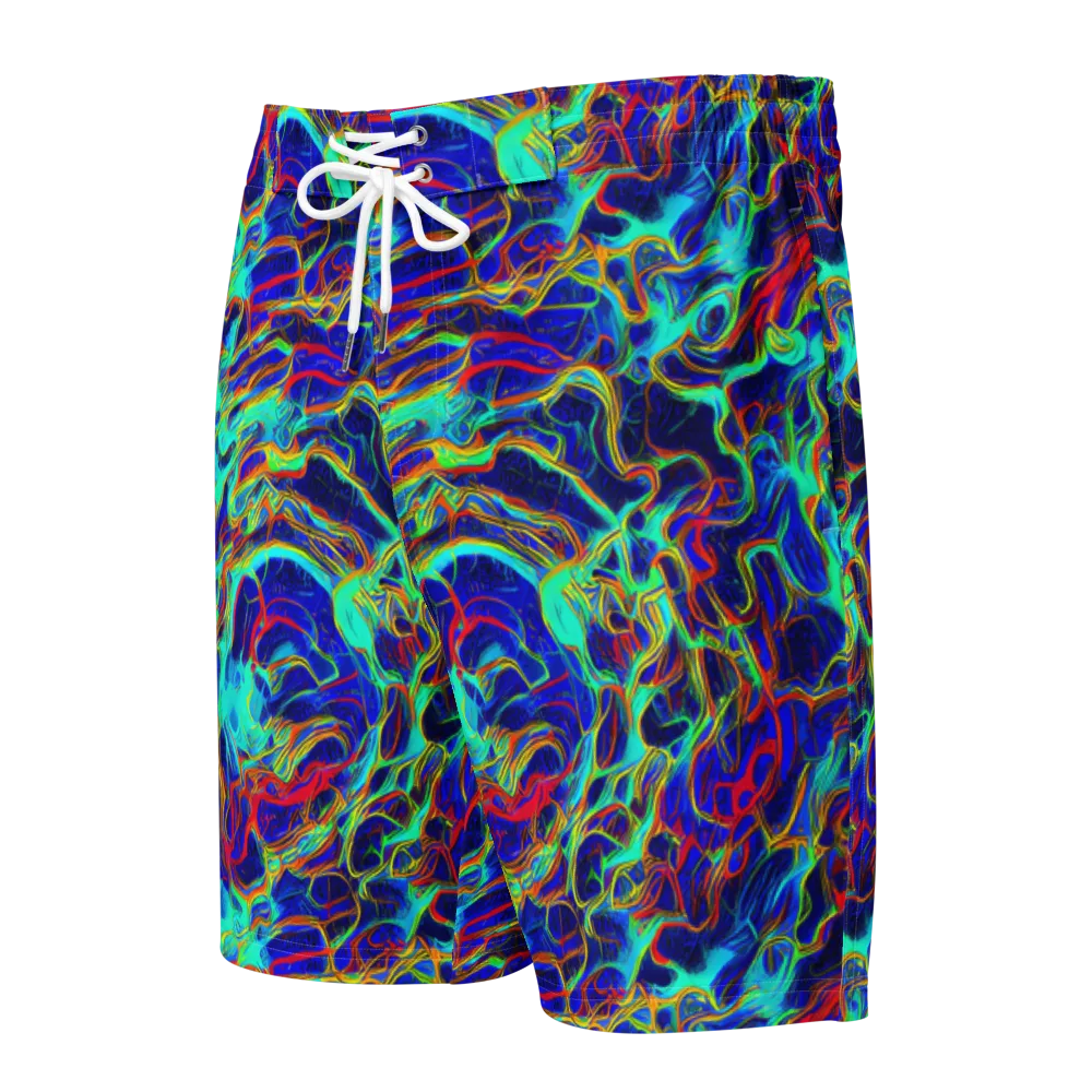 The Electric Deep on Men's Board Shorts — Front