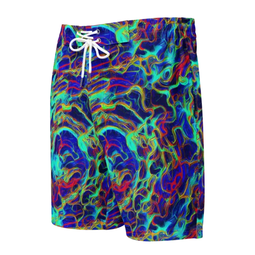 The Electric Deep on a Men's Board Shorts