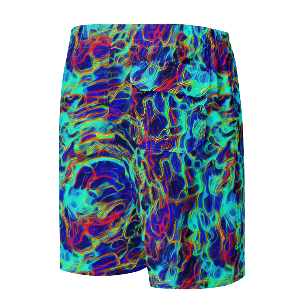The Electric Deep on Men's Board Shorts — Back