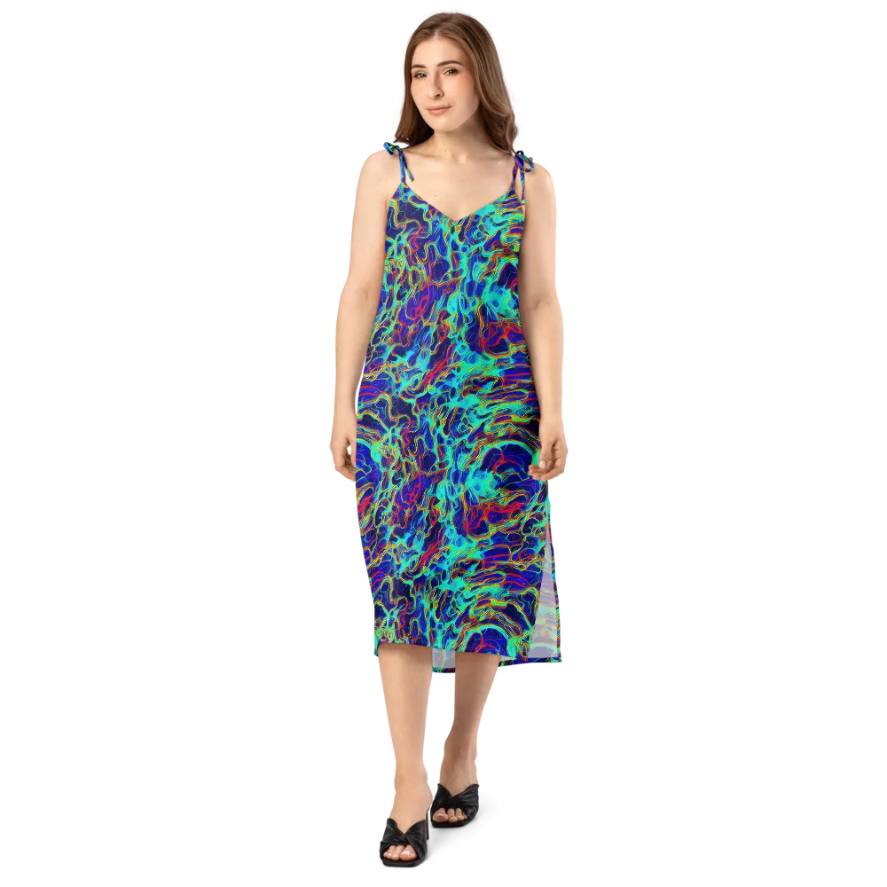 The Electric Deep on Slip Dress — Front